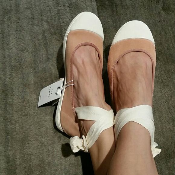 Zara Girls Leather Ballerina Flats 6.5 NWT - Picture 4 of 4