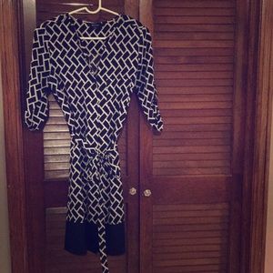 41Hawthorn Navy / White Shirt Dress XS