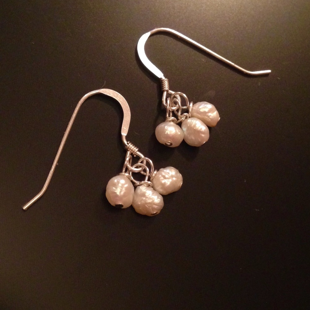 Freshwater Pearls on Solid Sterling French Hooks