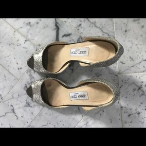 Jimmy Choo size 37 silver shoes