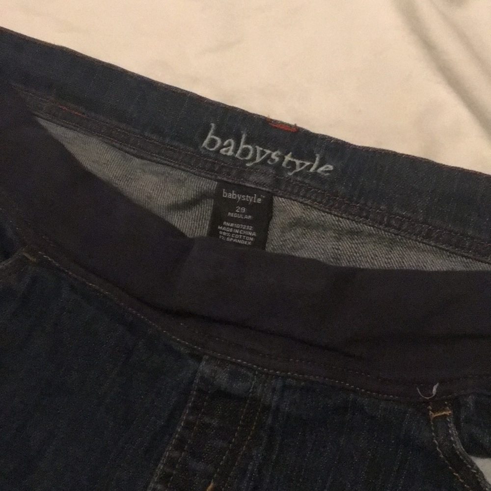 Really nice dark blue Straylight maternity pants