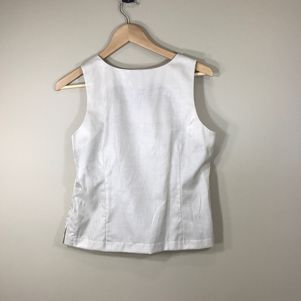 Chico's cream sleeveless tank, size 0 - Picture 3 of 5