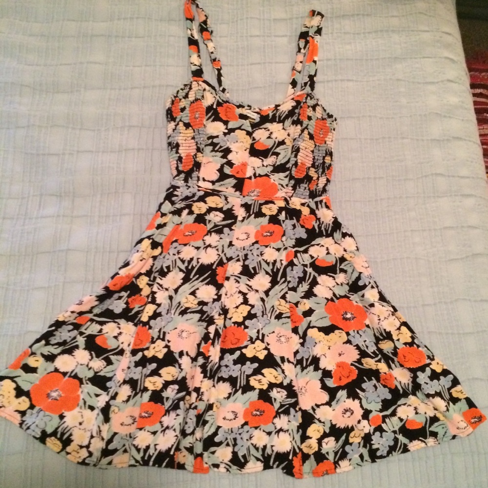 Kimchi Blue Urban Outfitters Floral Flare Dress