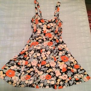Kimchi Blue Urban Outfitters Floral Flare Dress