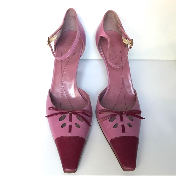 Beautiful Vintage Kate Spade Ankle Strap Heels 7 - Picture 2 of 5