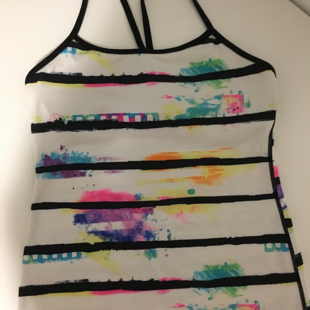 Lululemon paint splatter racerback tank