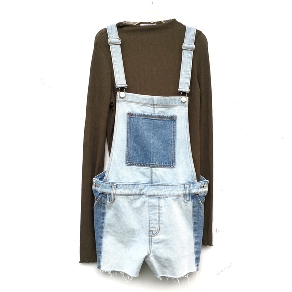 PacSun Denim - NWOT PacSun Multi Colored Denim Overalls