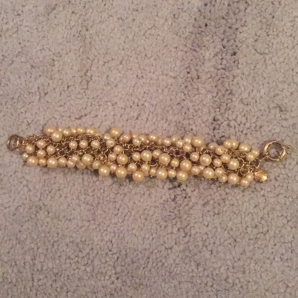 J. Crew-  Beige Colored Pearl Bracelet
