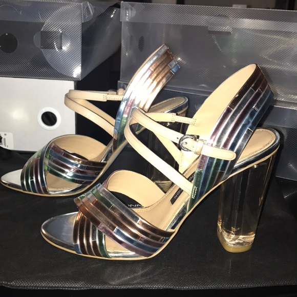 FRENCH CONNECTION "Peggie" pastel disco heels - Picture 3 of 8