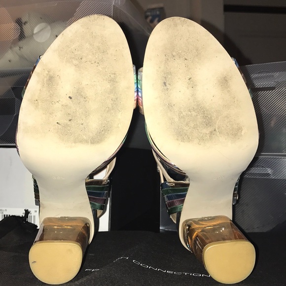 FRENCH CONNECTION "Peggie" pastel disco heels - Picture 6 of 8