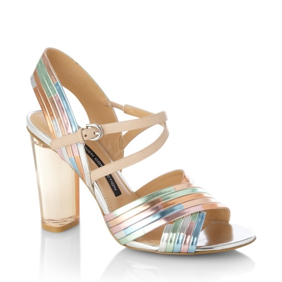 FRENCH CONNECTION "Peggie" pastel disco heels - Picture 8 of 8