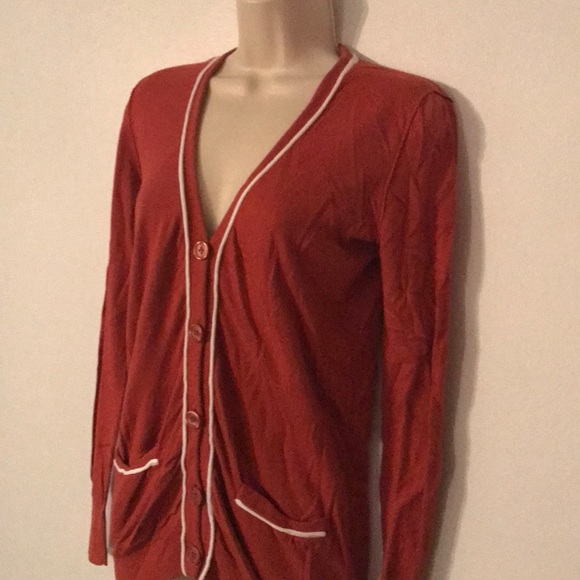 J.Crew orange cardigan 🍂 - Picture 2 of 3