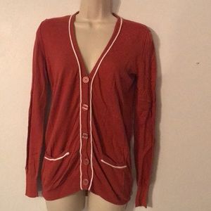 J.Crew orange cardigan 🍂