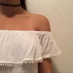 White off the shoulder blouse from Marshalls