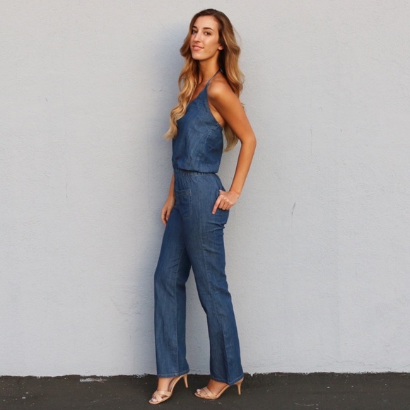 Pants - chambray jumpsuit