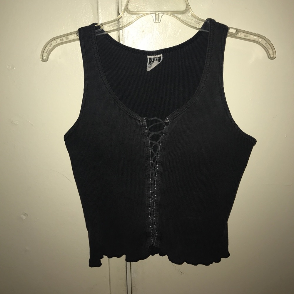 Edgy Gun Metal Tank