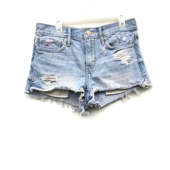Hollister Pants - Hollister Light Wash Cut Off Denim Shorts