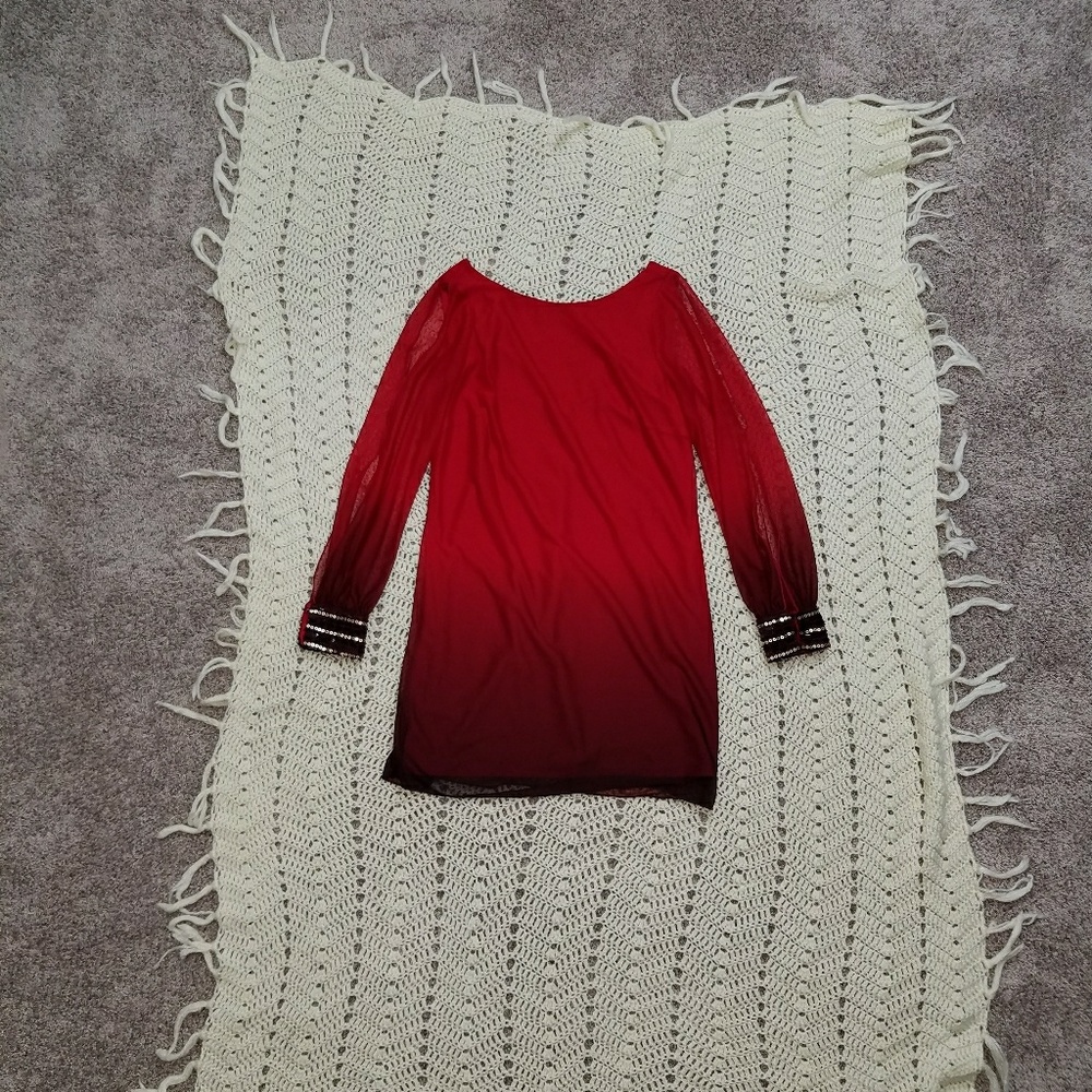 Black and red formal dress