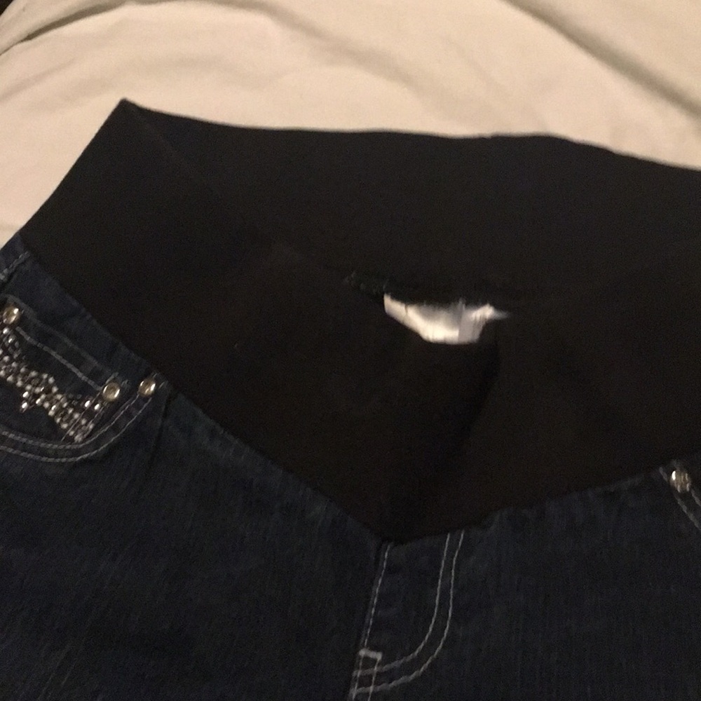 maternity pants with bling