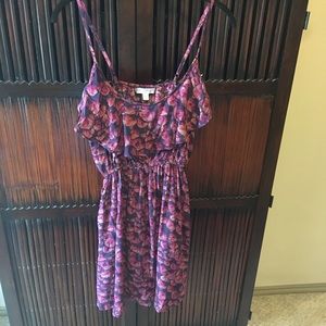 Cotton On Dress w/ Ruffled Chest and Flower Print.