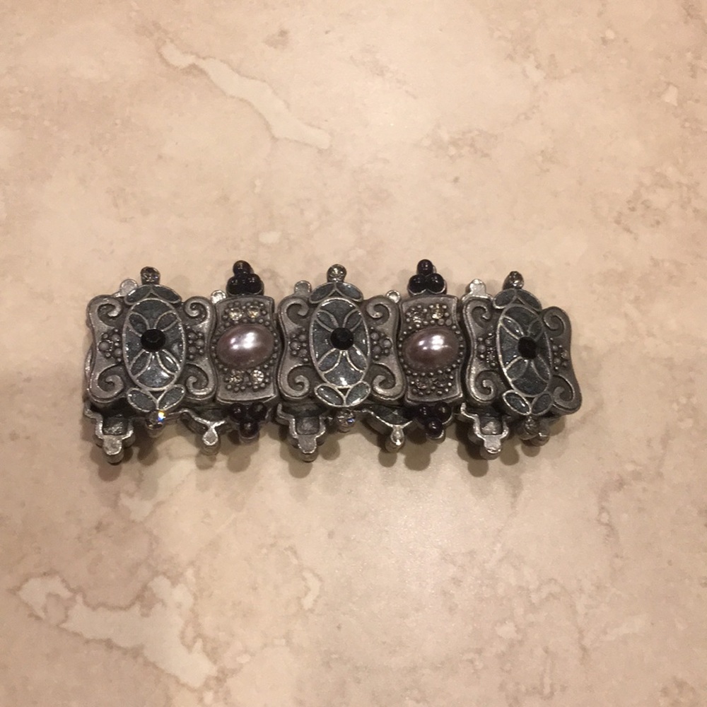 Black and Silver Statement bracelet