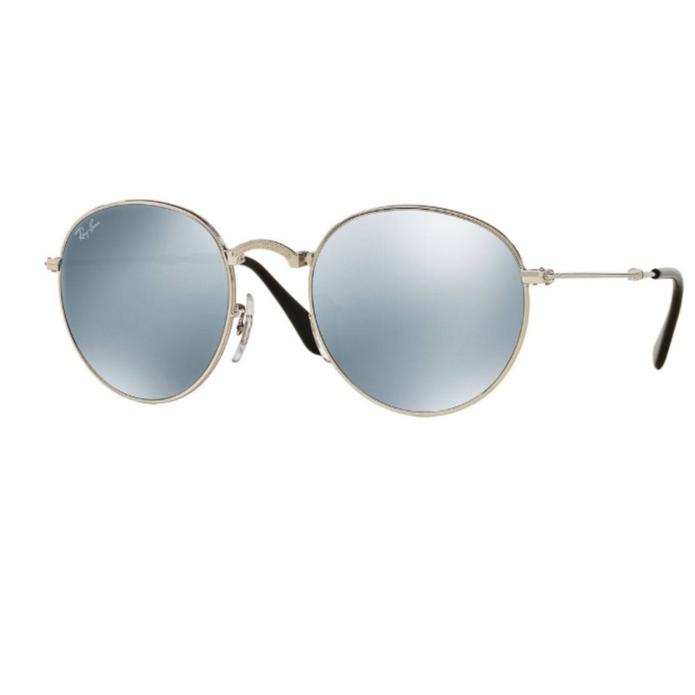 Ray ban round mirrored gold frame sunglasses