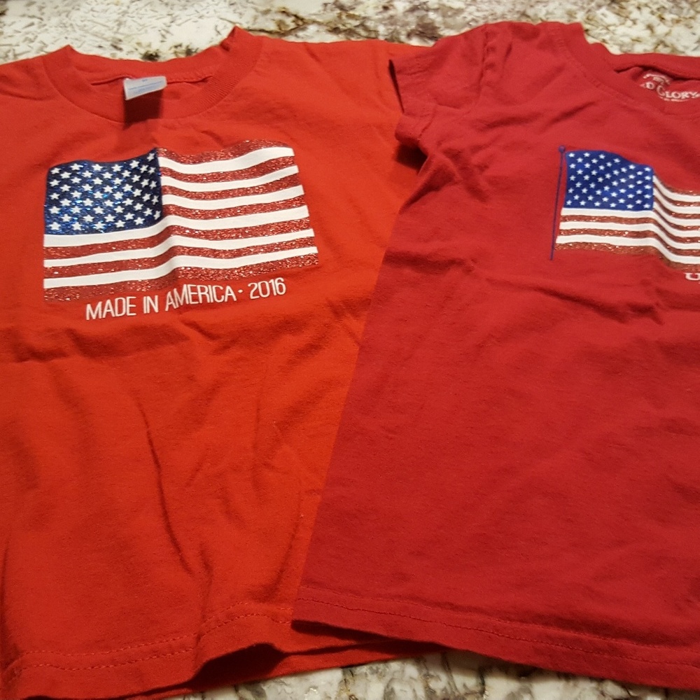 American Flag T-shirts.