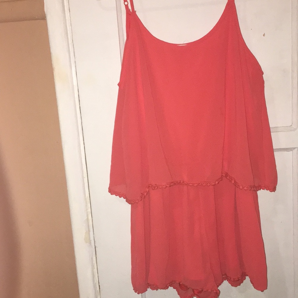 Love J Orange Romper