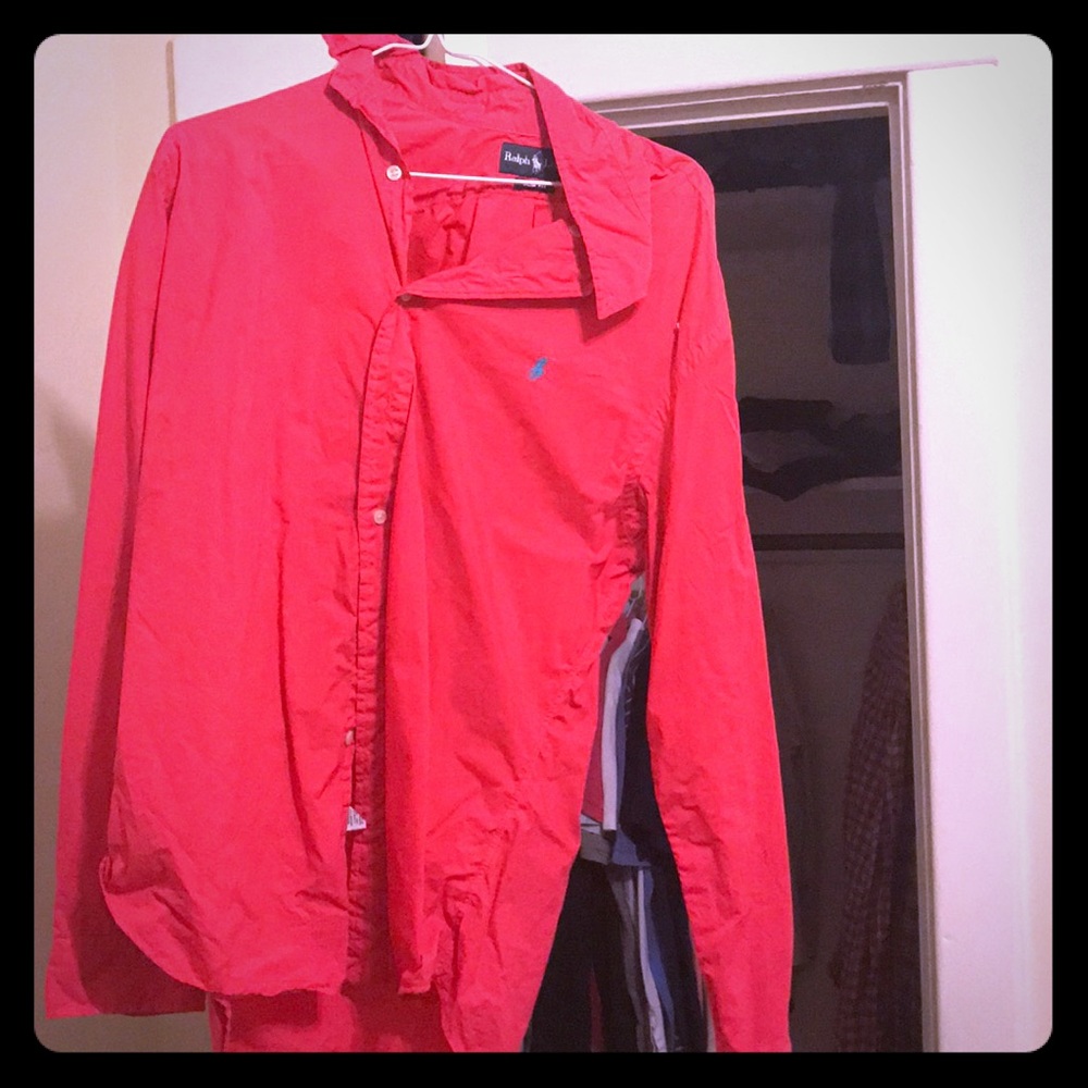 RL slim fit poplin