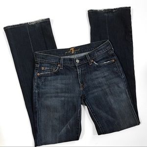 7 For All Mankind Boot Cut Distressed Jeans