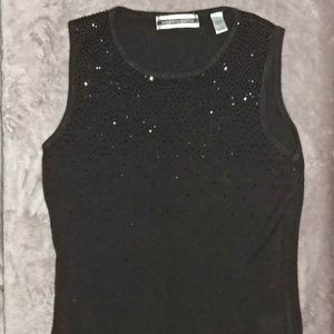 ⭐Free w/ Purchase*! Black Beaded Tank