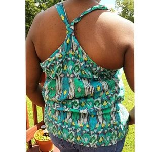 Target Ikat Peplum Racerback Tank