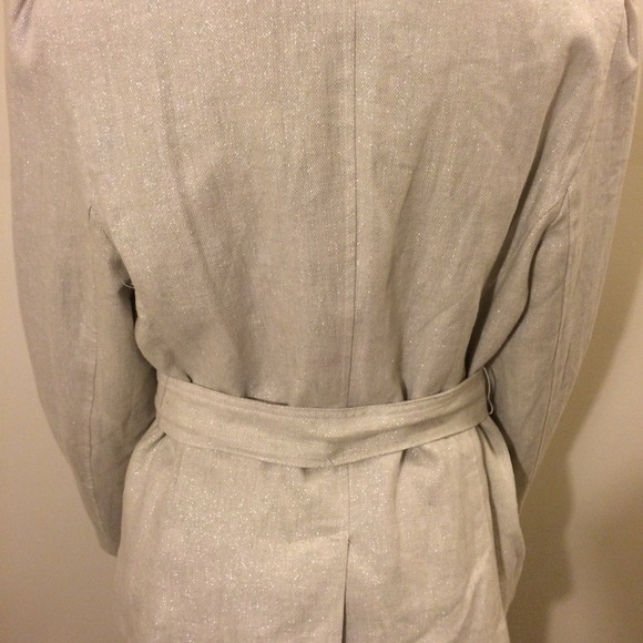 🆕 Herringbone Jacket Linen Cotton Blend - Picture 2 of 5