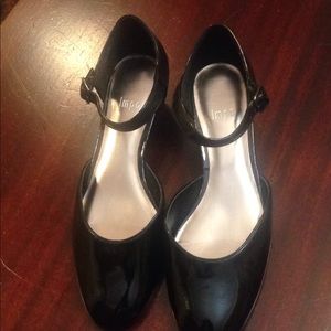 Black Patent Leather Mary Jane Wedge