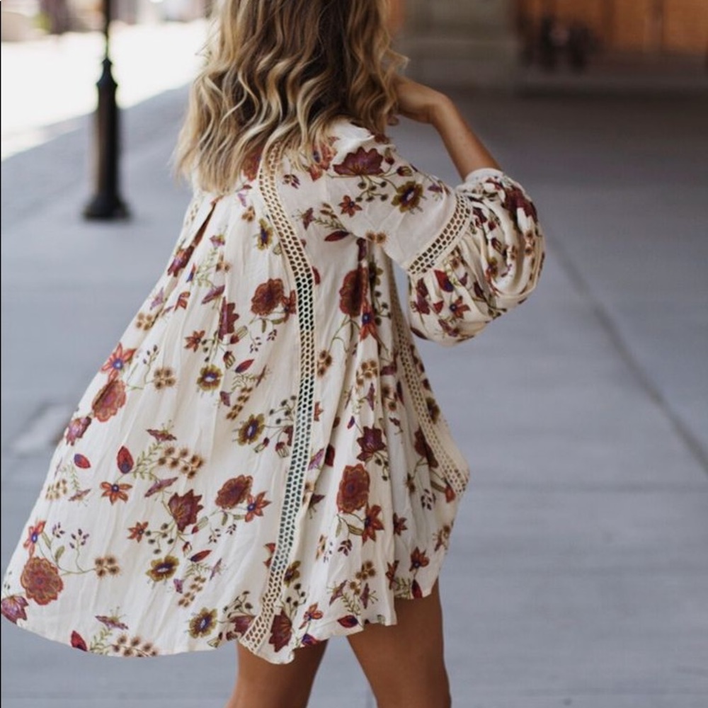 Floral Boho Tunic Dress