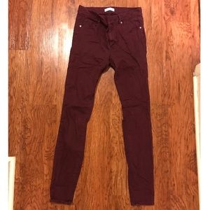 Loft burgundy pants