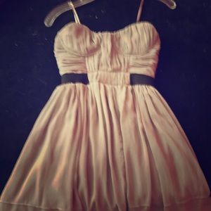 Strapless mini party dress