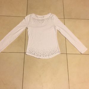 White jewel shirt from Justice