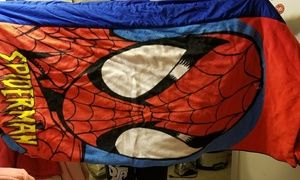 Spiderman sleeping bag