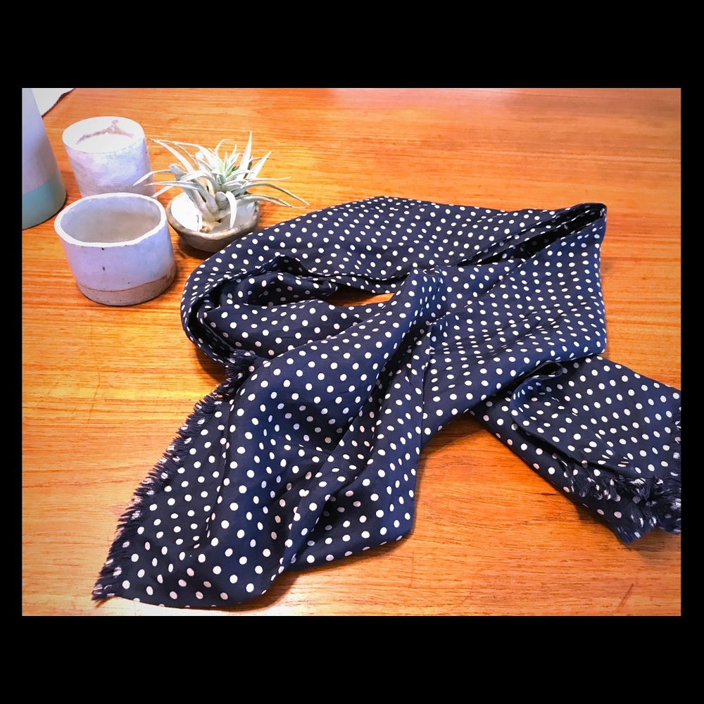 vintage Silk brooks brothers scarf polkadots