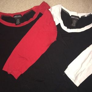 Two baseball-tees!