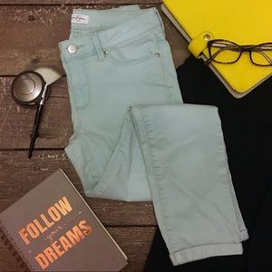 Jessica Simpson Mint Forever Cuffed Skinny