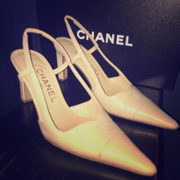 cream slingback heels
