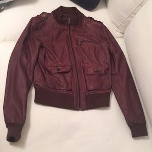 Brown Leather Jacket in great condition!