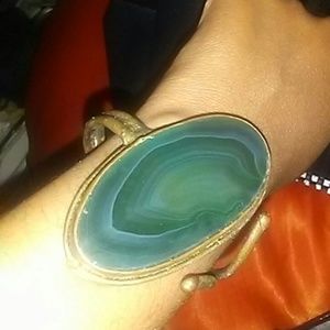 Agate wrap adjustable bracelet