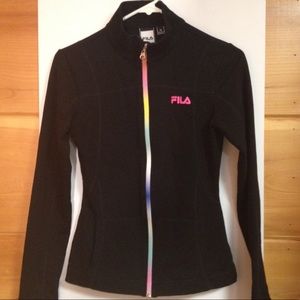 Fila jacket black XS workout run walk exercise
