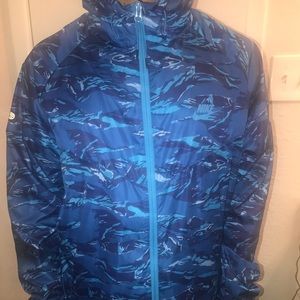 NIKE blue camo windbreaker