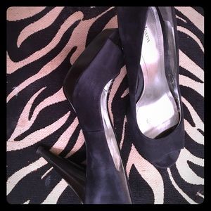 Don't step on  my blue suede shoes!