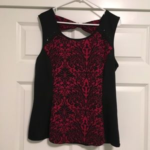 Maurice's red and black tank