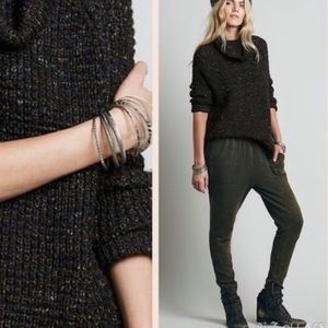 Free People Dylan sweater in charcoal